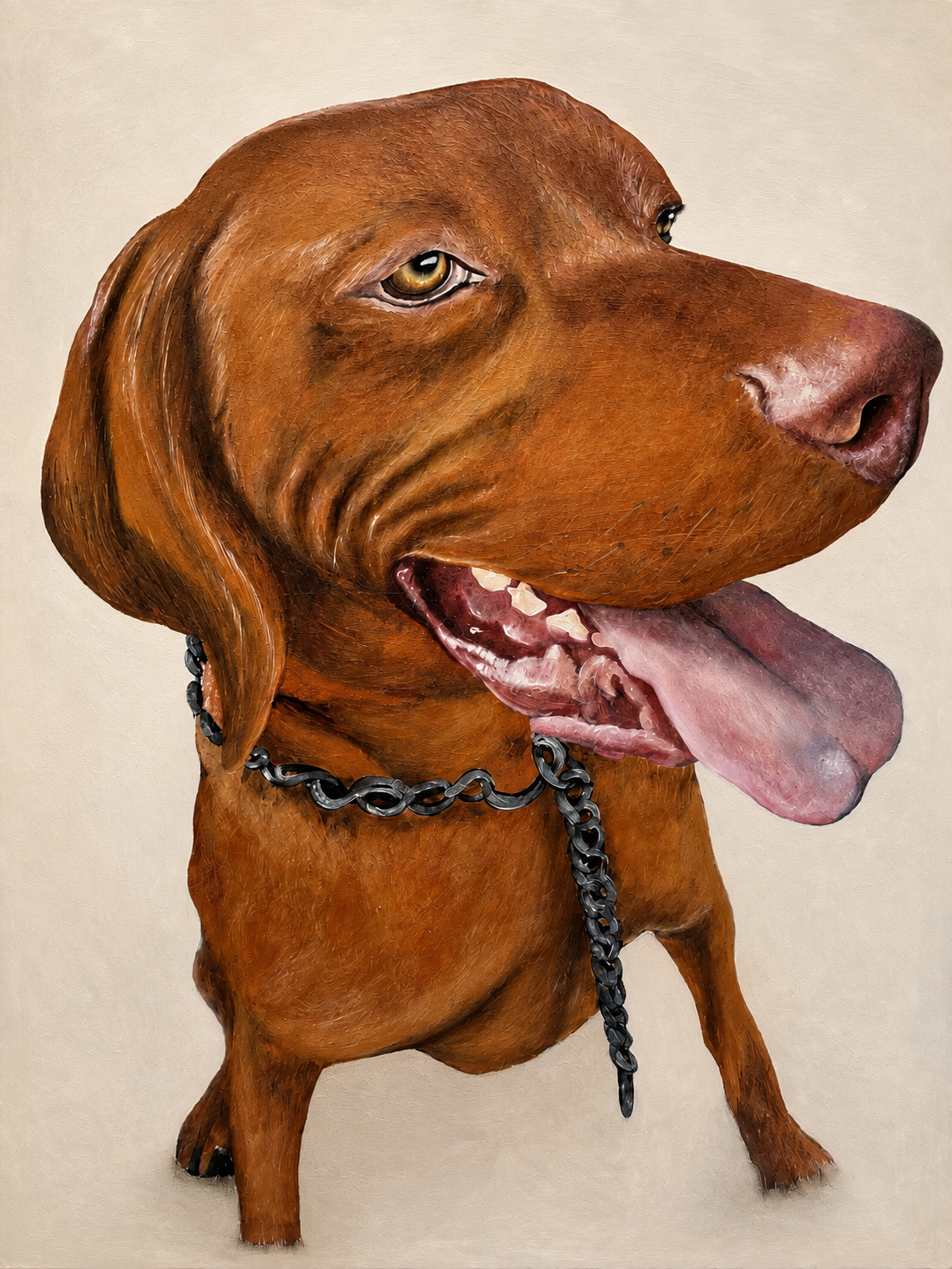Retrato de mascota pintado a mano por La Factoría